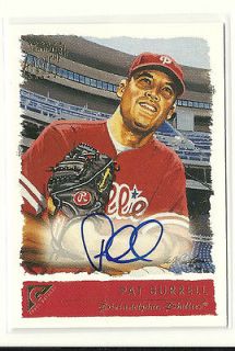 2001 Topps Gallery Pat Burrell Auto Autograph Phillies