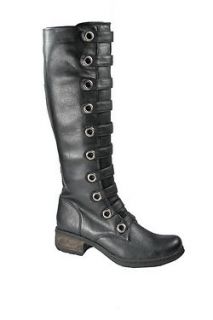 Women Fashion Leather Slouch Back Zipper Knee Tall Riding Boots