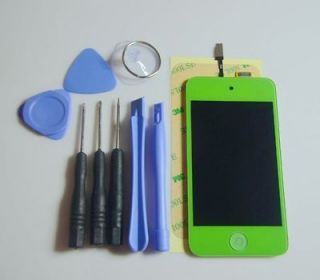 New Green Replacement Screen LCD Digitizer+Home Button+Tools For iPod 