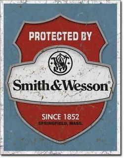 Protected By SMITH & WESSON GUN S&W Revolver Pistol Parts WARNING 