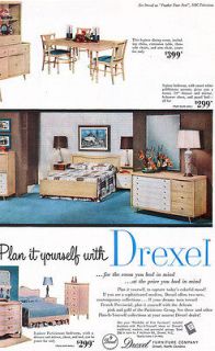 Drexel Furniture PARISIENNE French Provincial BEDROOM Dining Room 1955 