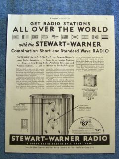 stewart warner radio in Collectibles