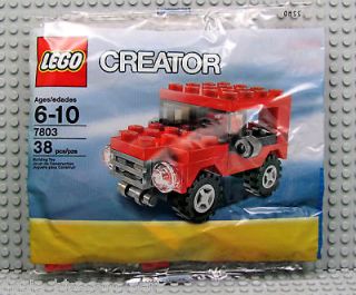 NEW Lego Creator Set 7803 RED MINI JEEP Truck   Christmas/Sant​a 