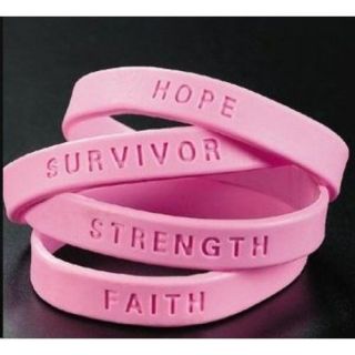 silicone breast cancer bracelets in Bracelets