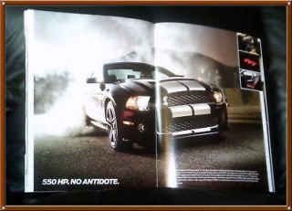 NEW 2012 Sales Brochure for Shelby Cobra Mustangs (p1gg)