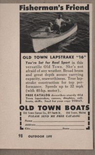 1959 Vintage Ad Old Town Lapstrake 16 Ft Boats Old Town,Maine