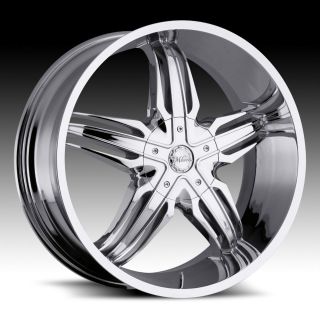 28 inch Milanni Phoenix Chrome Wheels Rims 5x4.75 5x120.6 +18