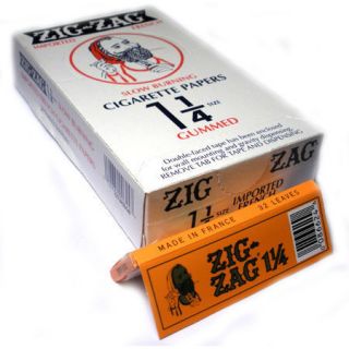 Zig Zag Orange Cigarette Rolling Papers 1 1/4 size 24 packs booklets 