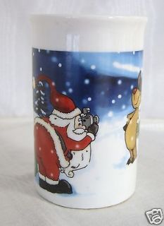 Christmas Santa Photographer Coffee Mug Royal Norfolk Greenbrier 
