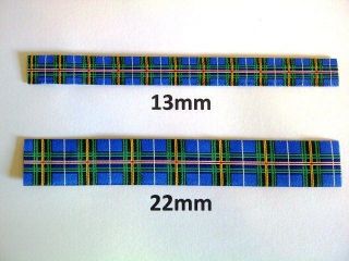 Nova Scotia Tartan Woven Ribbon 13mm & 22mm (sold by the meter)