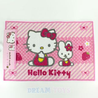 Sanrio Hello Kitty and Melody Rug   Bathroom Kitchen Floor Mat 23.5 x 