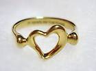   Tiffany & Co / Elsa Peretti 18k 18kt Gold Heart Ring Size4.25