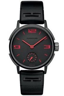 Tourneau Mens Watch Rush Hour Black & Red Special Edition New MSRP $ 