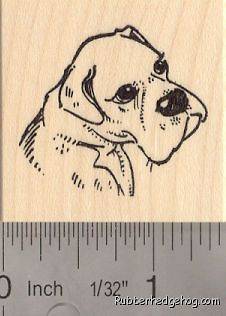 Olde English Bulldogge Rubber Stamp D16208 WM Bulldog, Old English 