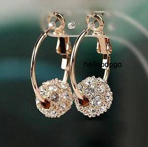 rose gold ball earrings in Fashion Jewelry