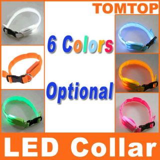   Optional Glow LED Cat Dog Pet Cat Dog Flashing Light Up Safety Collar