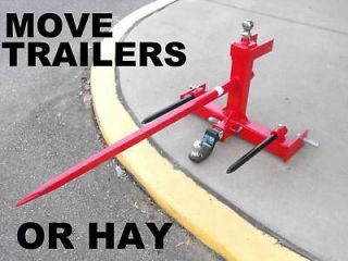 POINT HAY SPEAR BALE SPIKE Gooseneck Trailer Reciever Hitch tractor 