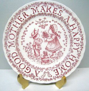 Royal Crownford Staffordshire home tribute mother Dish Plate gift 