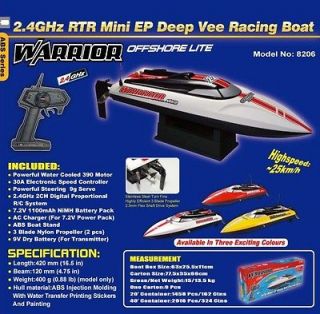 JOYSWAY OFFSHORE LITE WARRIOR RC BOAT RTR 2.4G W/CHARGER 3 COLORS 