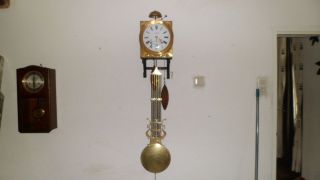 COMTOISE OLD ANTIQUE GIANT FRENCH WALL CLOCK ( around 1860)_ no 