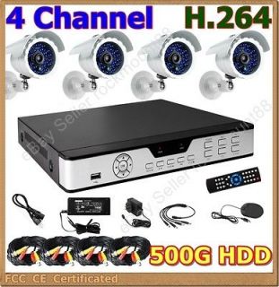 CH Channel DVR Indoor Outdoor Surveillance Security Camera System w 