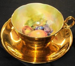 Royal Winton SIGNED Apple Fruit Tea cup and saucer Teacup