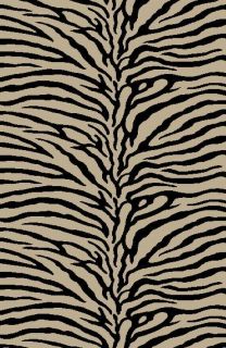   Zebra Animal Skin Area Rug 8x11 Safari Carpet  Actual 7 6 x 9 10
