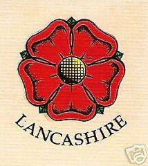 Red Rose of Lancashire Lancaster Heraldic Historic Traditional Decals 