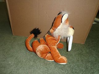 SABER TOOTH TIGER Stuffed Plush B.J. Toy Co. from Animal Kingdom Park 