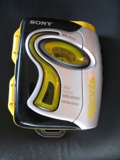 Sony Sport Walkman CASSETTE Player RADIO Mega Bass & Headphones   WM 