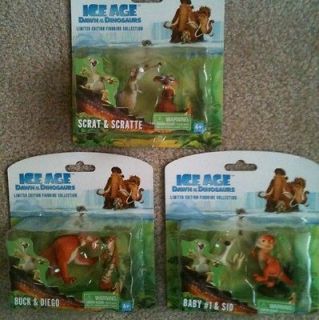 Ice Age Figures Limited Edition   Scrat, Scratte, Sid, Buck, Diego 