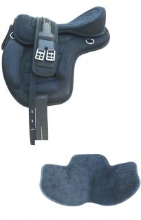   Riders Branded New Black Synthetic treeless all purpose saddles tack
