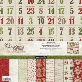  Collins CHRISTMAS COTTAGE COLLECTION paper & embellishments available