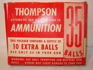 Vintage 1950s AMMO FOR THOMPSON SUBMACHINE GUN TOY MIP