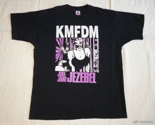 KMFDM Vintage Concert SHIRT 90s TOUR T XL Kraut JEZEBEL