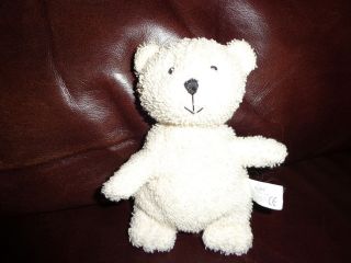   Russ White Teddy Bear Terry Cloth Fabric Plush Soft Toy Stuffed Animal