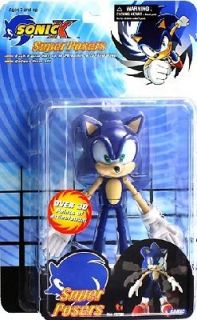 Sonic X Super Posers Sonic 5 Inch Tall Action Figure