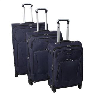 Jourdan Hassle Free Lightweight 3 Piece Expandable Spinner Luggage Set 