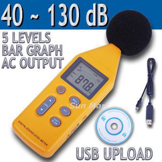 Digital Sound Noise level Meter Test Decibel Tester 40 130dB + Free 