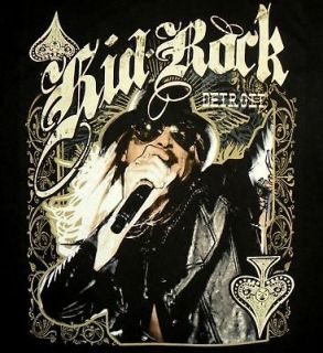 KID ROCK cd lgo DETROIT ACE OF SPADES Official SHIRT LRG new
