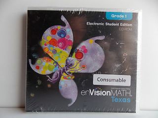 ENVISION MATH TEXAS   Electronic Student Edition   Grade 1   cd rom 