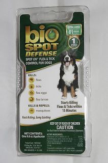 Bio Spot DEFENSE Spot On Flea Tick Control for Dogs (LARGE DOG 81 lb+)