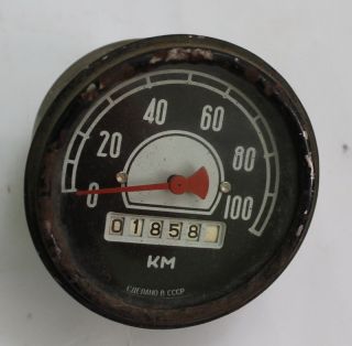 vintage 60s USSR car speedometer speedo clock automobile motor 