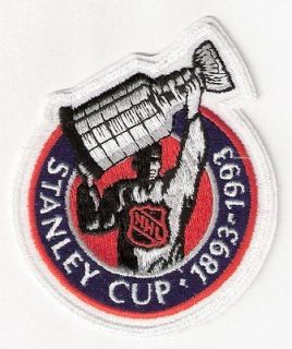 1993 NHL STANLEY CUP FINAL 100TH ANNIVERSARY LOGO JERSEY PATCH