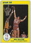 1985 Star 5x7 Court Kings #9 BILL WALTON Clippers Nrmt/Nrmt+