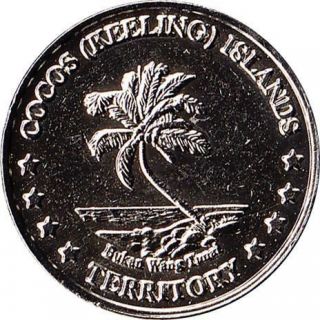 2004 Cocos (Keeling) Islands 5 Cents Coin Sea Horse Rare Low Mint UNC