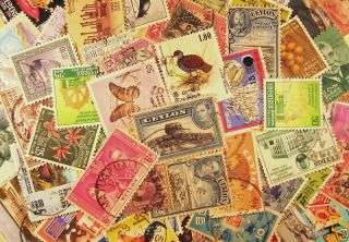 Stamps   50 Ceylon   Sri Lanka   Country  Packets  Lot  Stamp Packet 