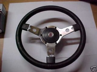 MG MGB Midget MGA TR Leather D Steering Wheel 14 & Hub
