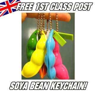 Soya Bean Pop Up Keyring Keychain Stress Relief Toy