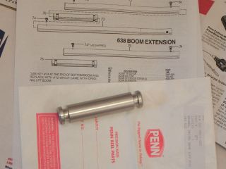 PENN DOWNRIGGER PARTS   BOOM EXTENSION REPLACEMENT STUD   NEW